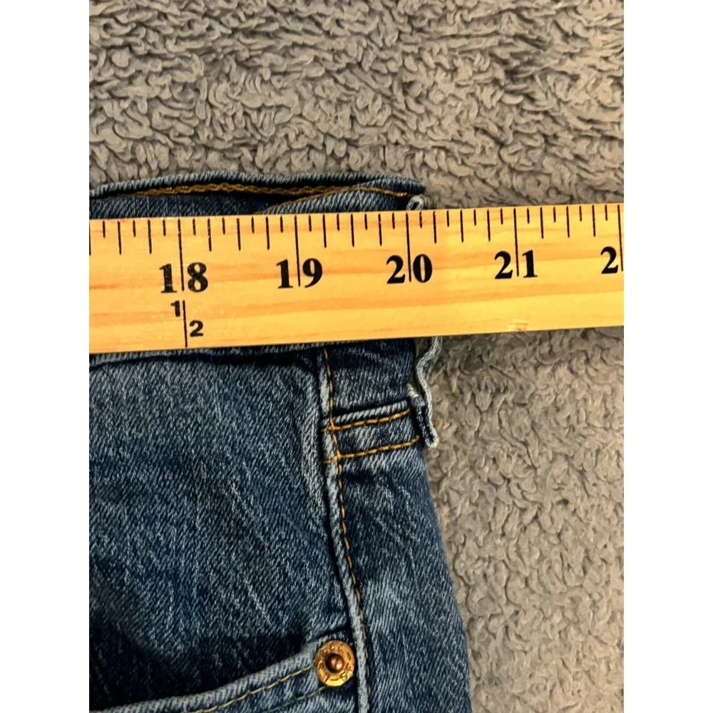 Levis 505 Jeans Mens 40x30 Regular Fit Straight Medium Wash Blue Denim Relaxed